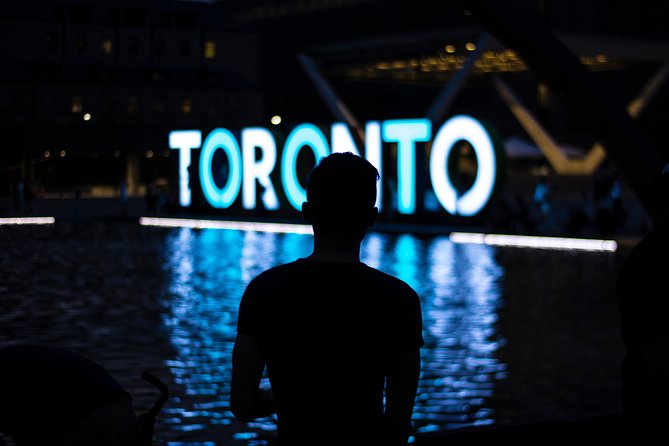 Toronto Premium Night Driving Tour with CN Tower - Distillery District after dark: cobblestones, character, and free wandering time