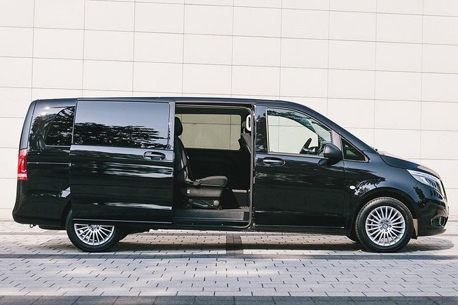 Transfer in Luxury Mercedes Benz Minivan - What you get in the ride: WiFi, water, towels, and adult beer