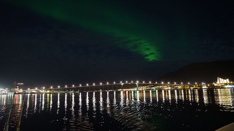 Tromsø: Northern Lights Luxury Catamaran Cruise - Food on the water: warm drinks, snacks, and traditional fish soup